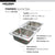 Houzer PGT-4322-20 Premier 41 Inch Stainless Steel Drop-In Topmount 4-Hole Triple Bowl Kitchen Sink