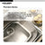 Houzer PGT-4322-C Premier 41 Inch Stainless Steel Drop-In Topmount 4-Hole Triple Bowl Kitchen Sink
