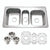 Houzer PGT-4322-C Premier 41 Inch Stainless Steel Drop-In Topmount 4-Hole Triple Bowl Kitchen Sink