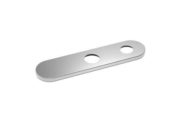 BARiL PLA-0813-02 8" Center To Center Faucet Hole Cover Plate With 2 Holes (Adapted For Soap Dispenser)