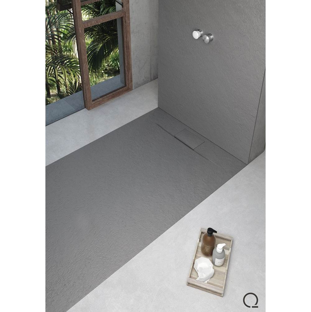 Quare design RD3636P 36x36" radiance shower tray texture slate