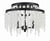 Crystorama POP-A5073-MK-FR Poppy 3 Light Ceiling Mount - Matte Black