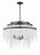 Crystorama POP-A5076-MK-FR Poppy 6 Light Chandelier - Matte Black