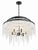 Crystorama POP-A5076-MK-FR Poppy 6 Light Chandelier - Matte Black