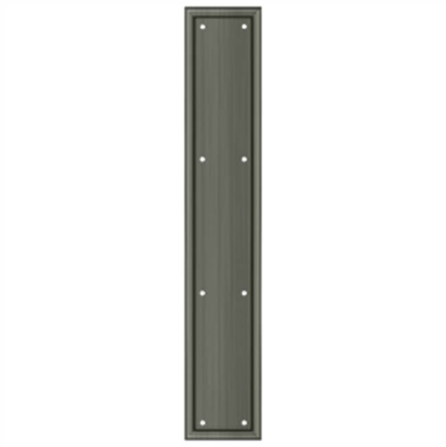 Deltana PP2281U Framed Push Plate, HD, 3 1/2 x 20