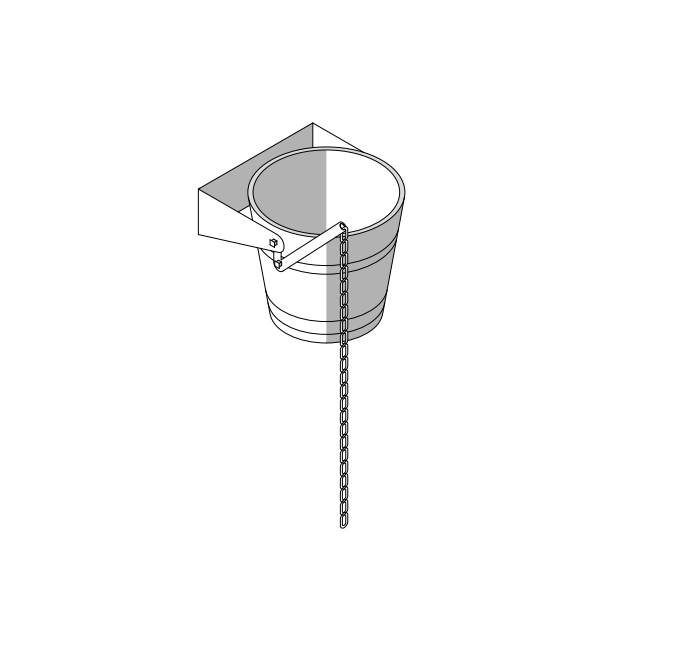 Effe PP50000001 Wooden bucket shower