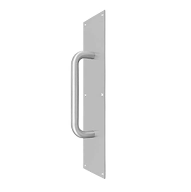 Deltana PPH4016U Pull Plate With Handle 4 x 16 S/S