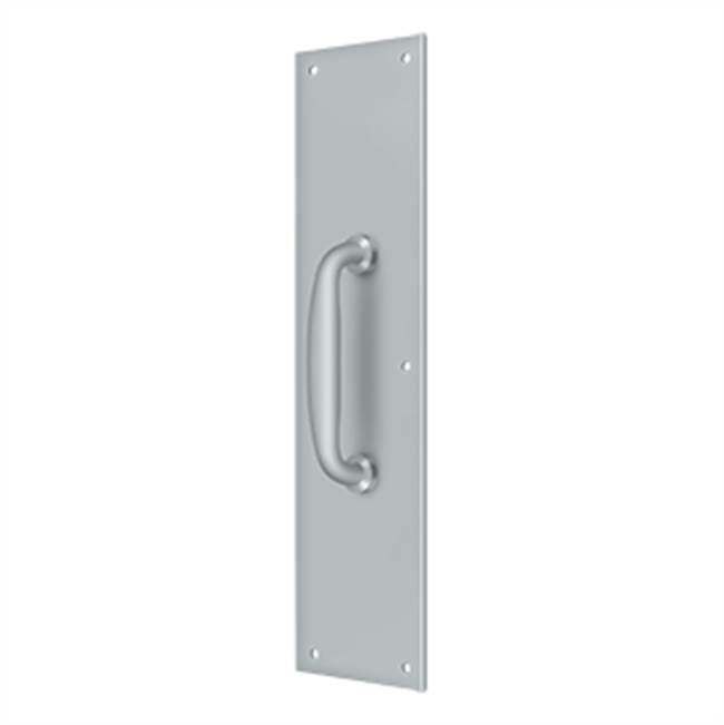 Deltana PPH55 Push Plate With  Handle 3-1/2 x 15  - Handle 5-1/4
