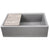 Nantucket Sinks PR-FH3320 33 inch prep station reversible granite composite sink