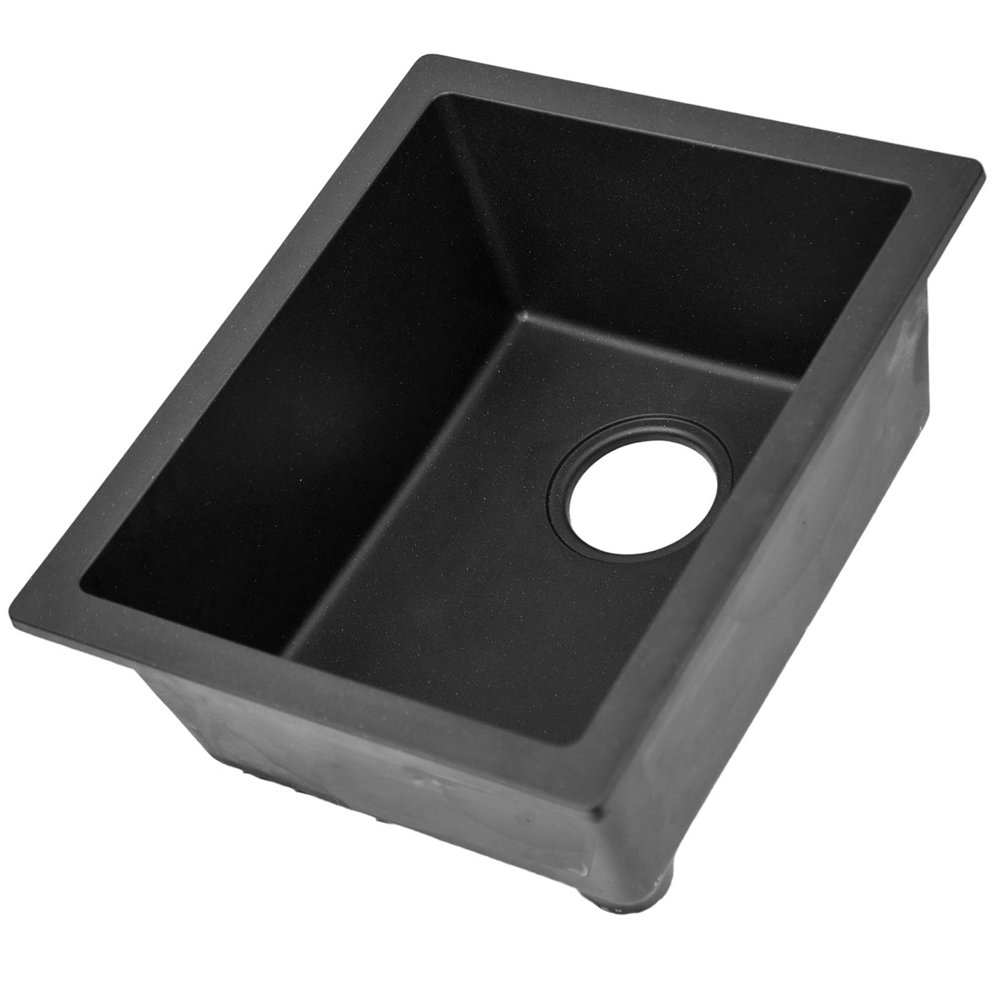 Nantucket Sinks PR1815 Single Bowl Dual-mount Bar-Prep Sink Black - Parent