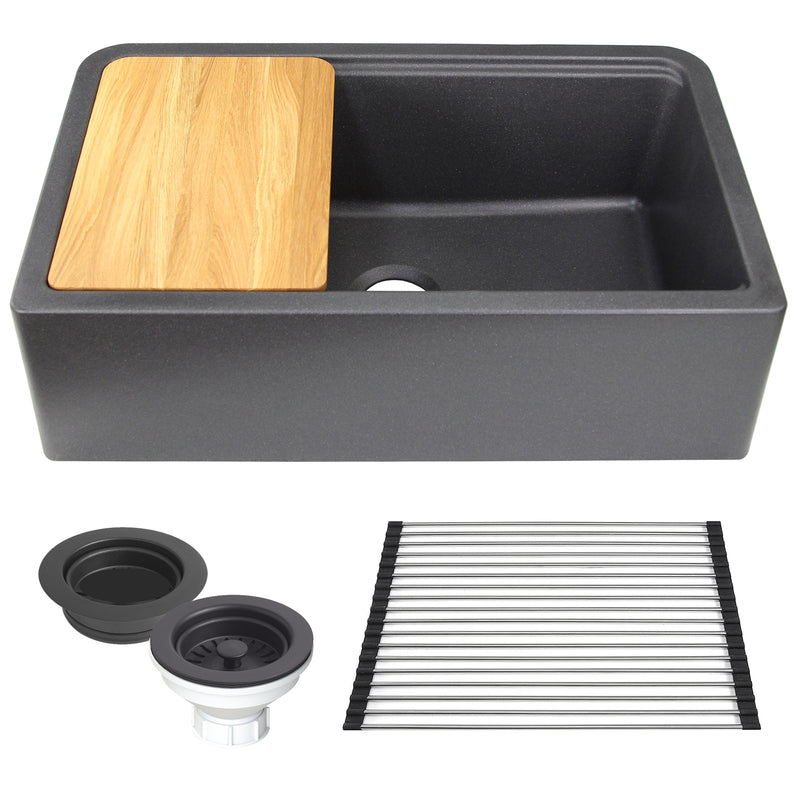 Nantucket Sinks PR3320-APS 33-inch Reversible Workstation Apron Sink with Accessory Pack - Parent