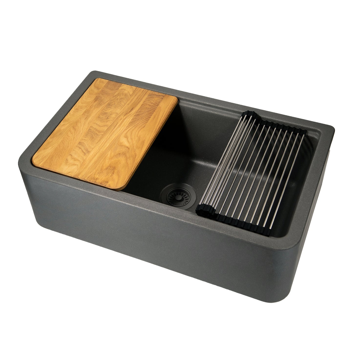 Nantucket Sinks PR3320-APS 33-inch Reversible Workstation Apron Sink with Accessory Pack