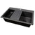 Nantucket Sinks PR3322PS-BL 33" Dualmount Workstation Granite Composite Black