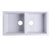 Nantucket Sinks Large Double Bowl Prep Station Toprmount Granite Composite