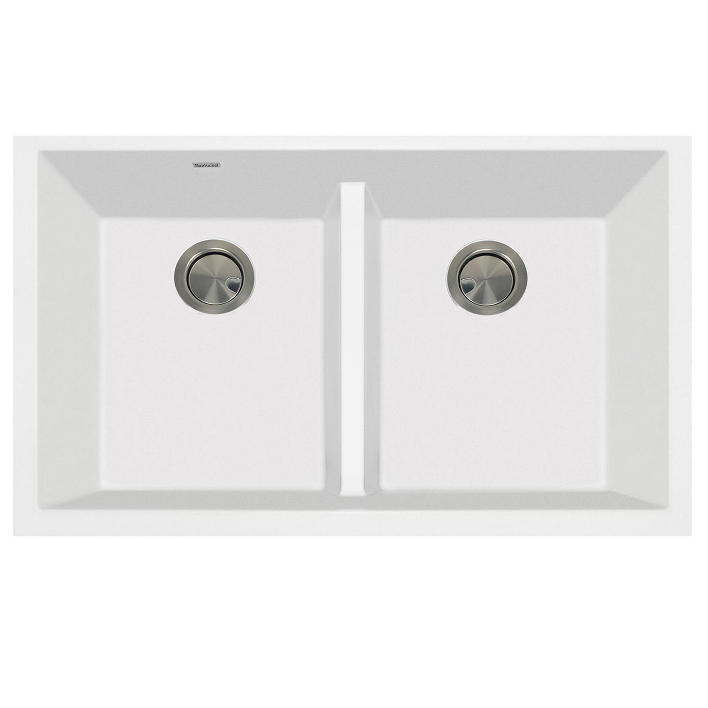 Nantucket Sinks PR5050 Low Divide 50/50 Double Bowl Undermount
