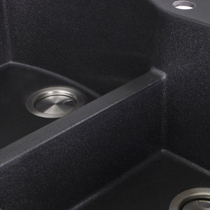 Nantucket Sinks 60/40 Double Bowl Dual-mount Granite Composite, Brown