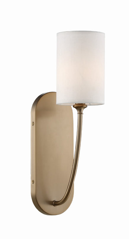 Crystorama PRE-461-VG Preston 1 Light Wall Mount - Vibrant Gold