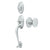 Deltana PRRHRKU Riversdale Handleset With Flat Round Knob Entry