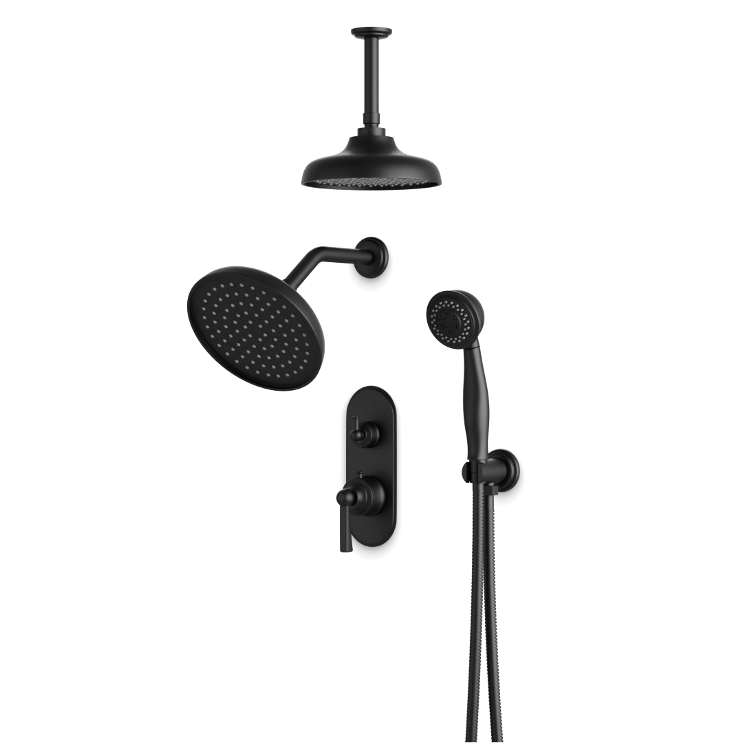Artos PS108CL Classic Thermostatic Shower Trim Kit with Wall & Ceiling Mount Shower Head, Hand Shower - Parent