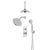 Artos PS108CL Classic Thermostatic Shower Trim Kit with Wall & Ceiling Mount Shower Head, Hand Shower