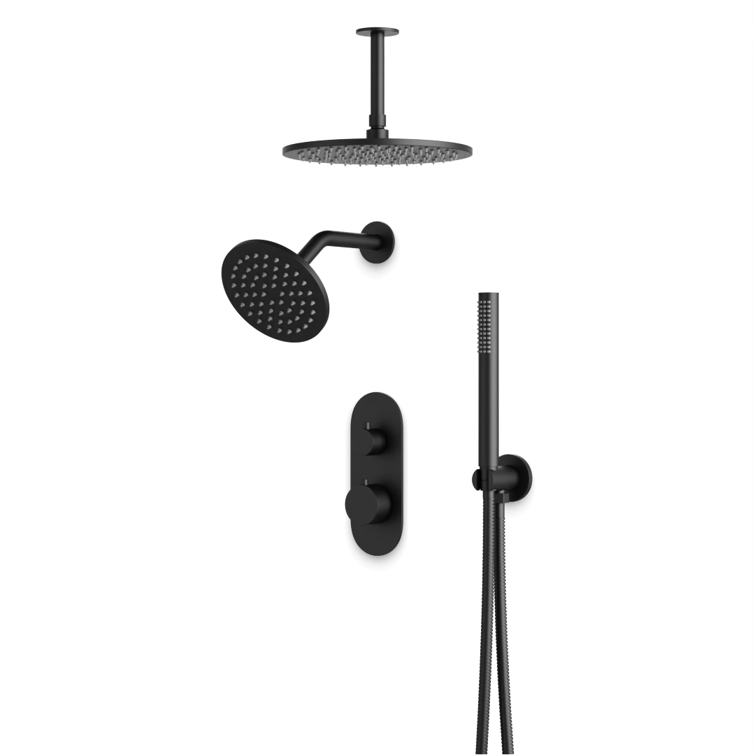 Artos PS108N Opera Thermostatic Shower Trim Kit with Wall & Ceiling Mount Shower Head, Hand Shower - Parent
