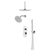Artos PS108N Opera Thermostatic Shower Trim Kit with Wall & Ceiling Mount Shower Head, Hand Shower