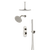 Artos PS108N Opera Thermostatic Shower Trim Kit with Wall & Ceiling Mount Shower Head, Hand Shower