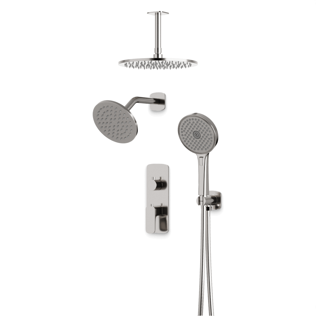 Artos PS108TR Harmony Thermostatic Shower Trim Kit with Wall & Ceiling Mount Shower Head, Hand Shower