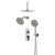 Artos PS108TR Harmony Thermostatic Shower Trim Kit with Wall & Ceiling Mount Shower Head, Hand Shower