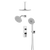 Artos PS108TR Harmony Thermostatic Shower Trim Kit with Wall & Ceiling Mount Shower Head, Hand Shower