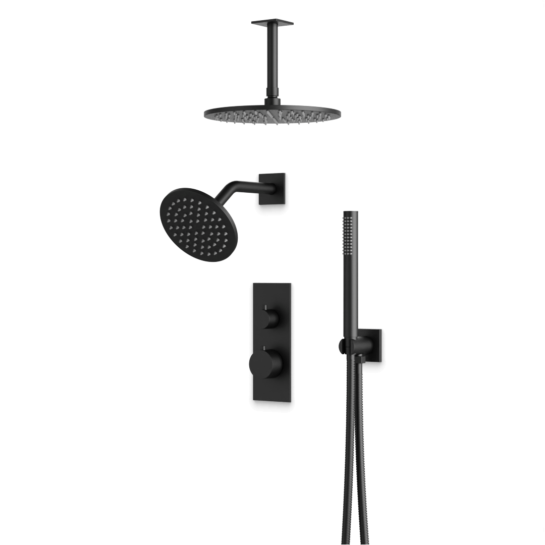 Artos PS109N Otella Thermostatic Shower Trim Kit with Ceiling Mount & Ceiling Mount Shower Head, Hand Shower - Parent