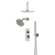 Artos PS109N Otella Thermostatic Shower Trim Kit with Ceiling Mount & Ceiling Mount Shower Head, Hand Shower