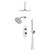 Artos PS109N Otella Thermostatic Shower Trim Kit with Ceiling Mount & Ceiling Mount Shower Head, Hand Shower