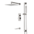 Artos PS115N Edge Thermostatic Shower Trim Kit with Hand Shower on Slide Bar, Tub Filler