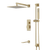 Artos PS115N Edge Thermostatic Shower Trim Kit with Hand Shower on Slide Bar, Tub Filler