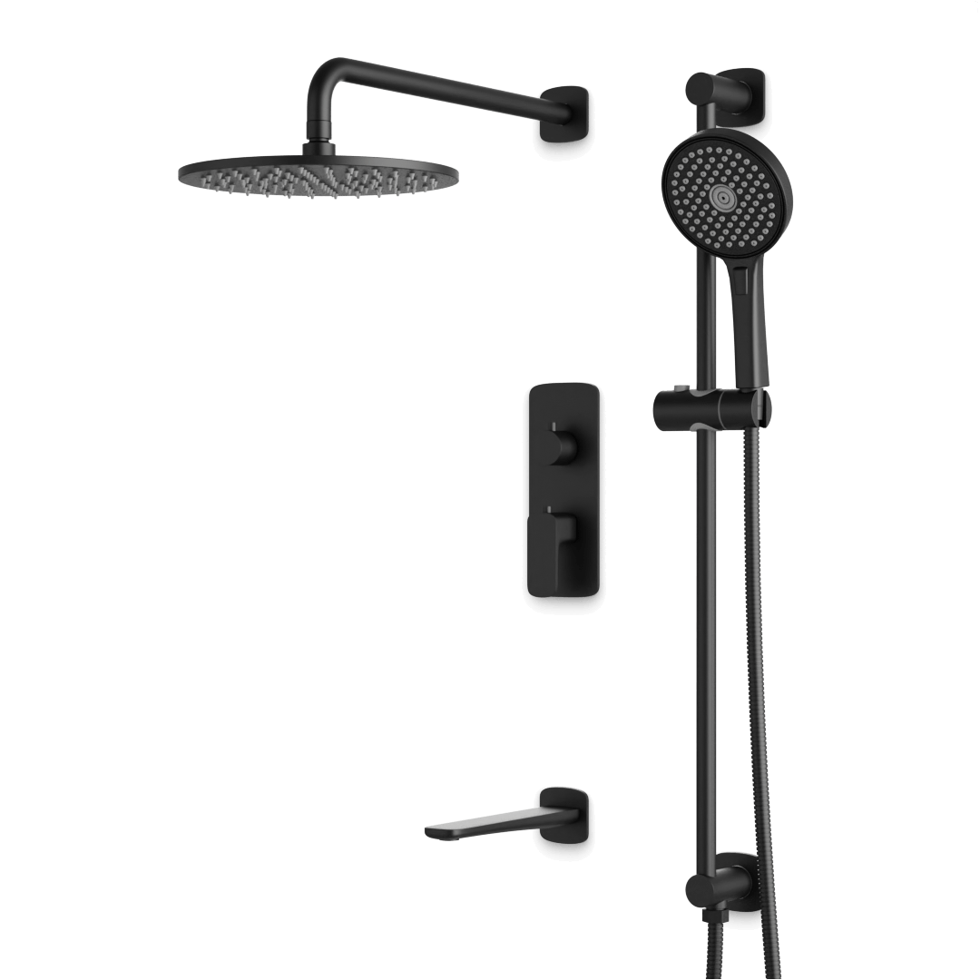Artos PS116TR Harmony Thermostatic Shower Trim Kit with Hand Shower on Slide Bar, Tub Filler - Parent