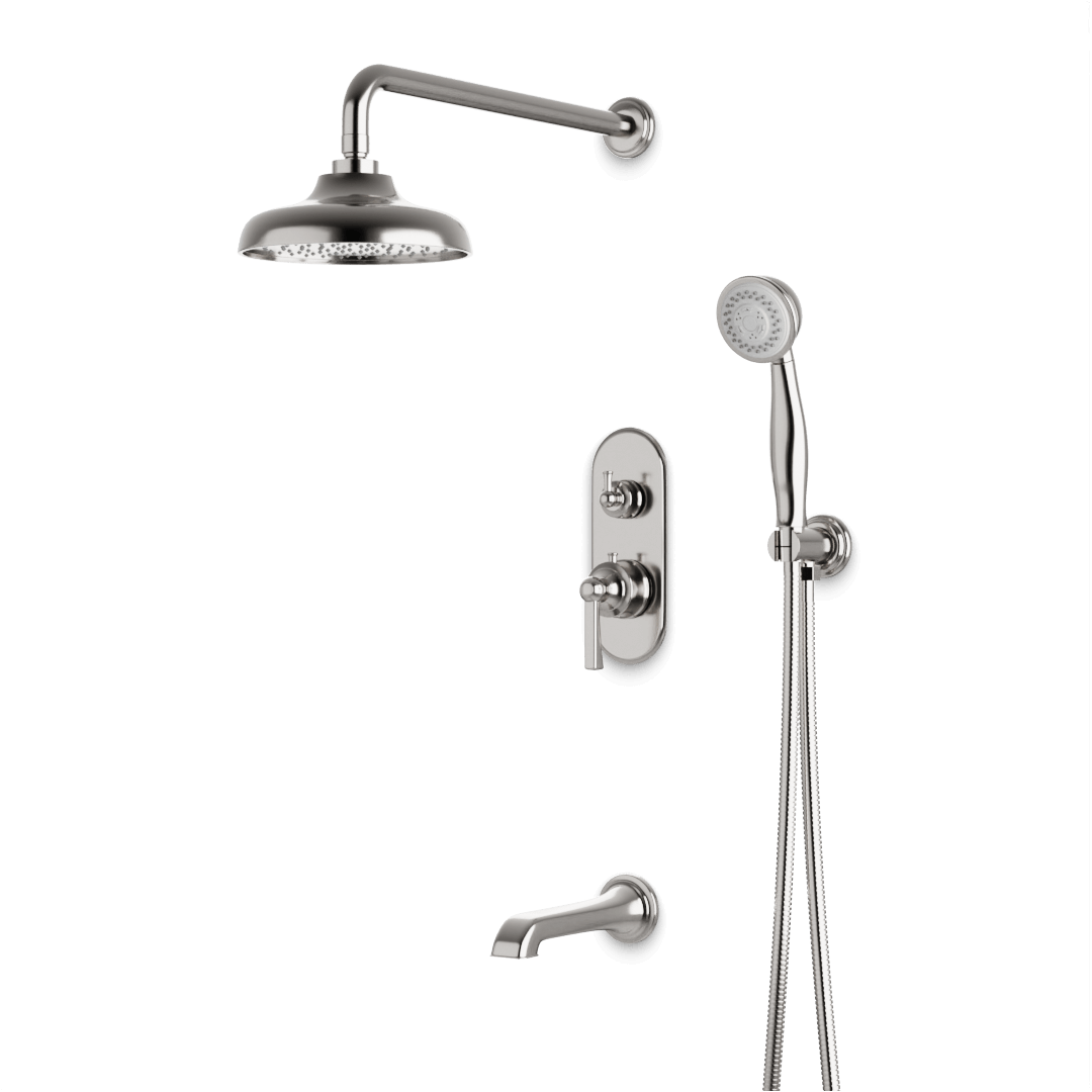 Artos PS120CL Classic Thermostatic Shower Trim Kit with Hand Shower, Tub Filler