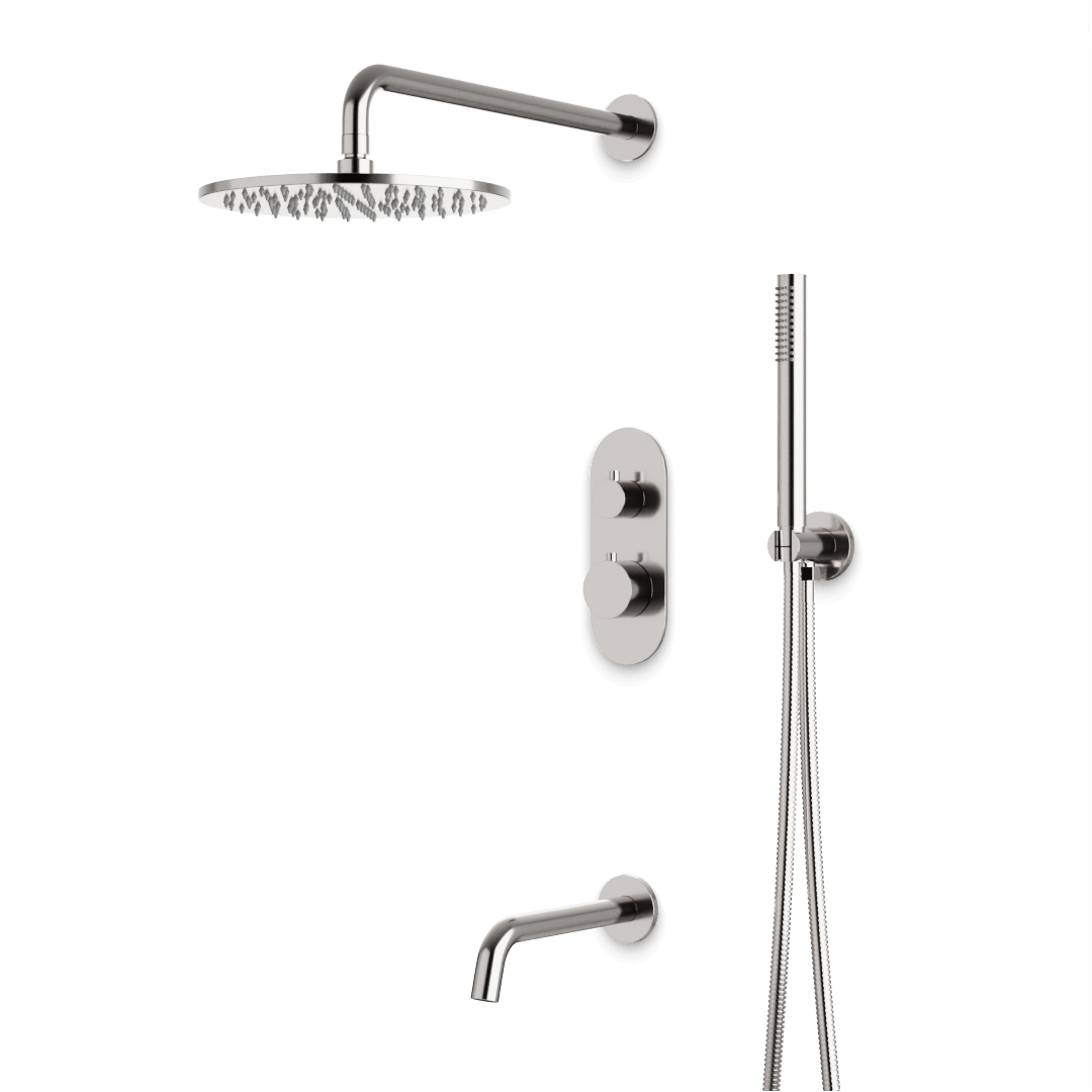 Artos PS120N Opera Thermostatic Shower Trim Kit with Hand Shower, Tub Filler