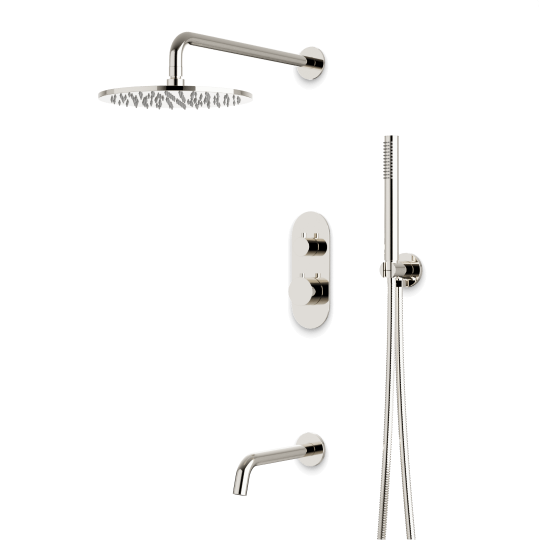 Artos PS120N Opera Thermostatic Shower Trim Kit with Hand Shower, Tub Filler