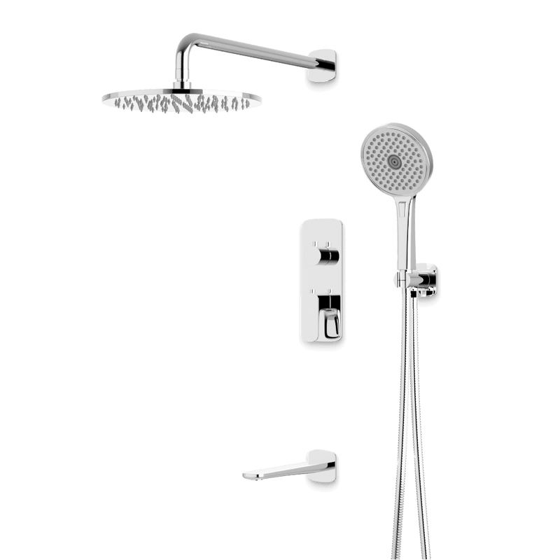 Artos PS120TR Harmony Thermostatic Shower Trim Kit with Hand Shower, Tub Filler