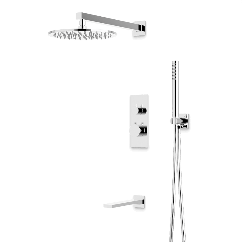Artos PS121N Otella Thermostatic Shower Trim Kit with Hand Shower, Tub Filler