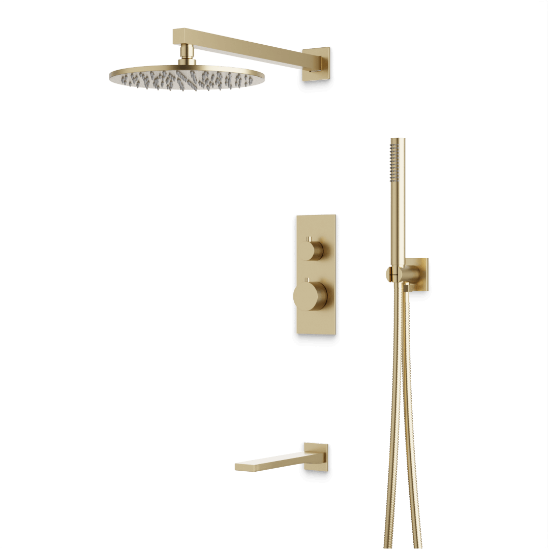 Artos PS121N Otella Thermostatic Shower Trim Kit with Hand Shower, Tub Filler