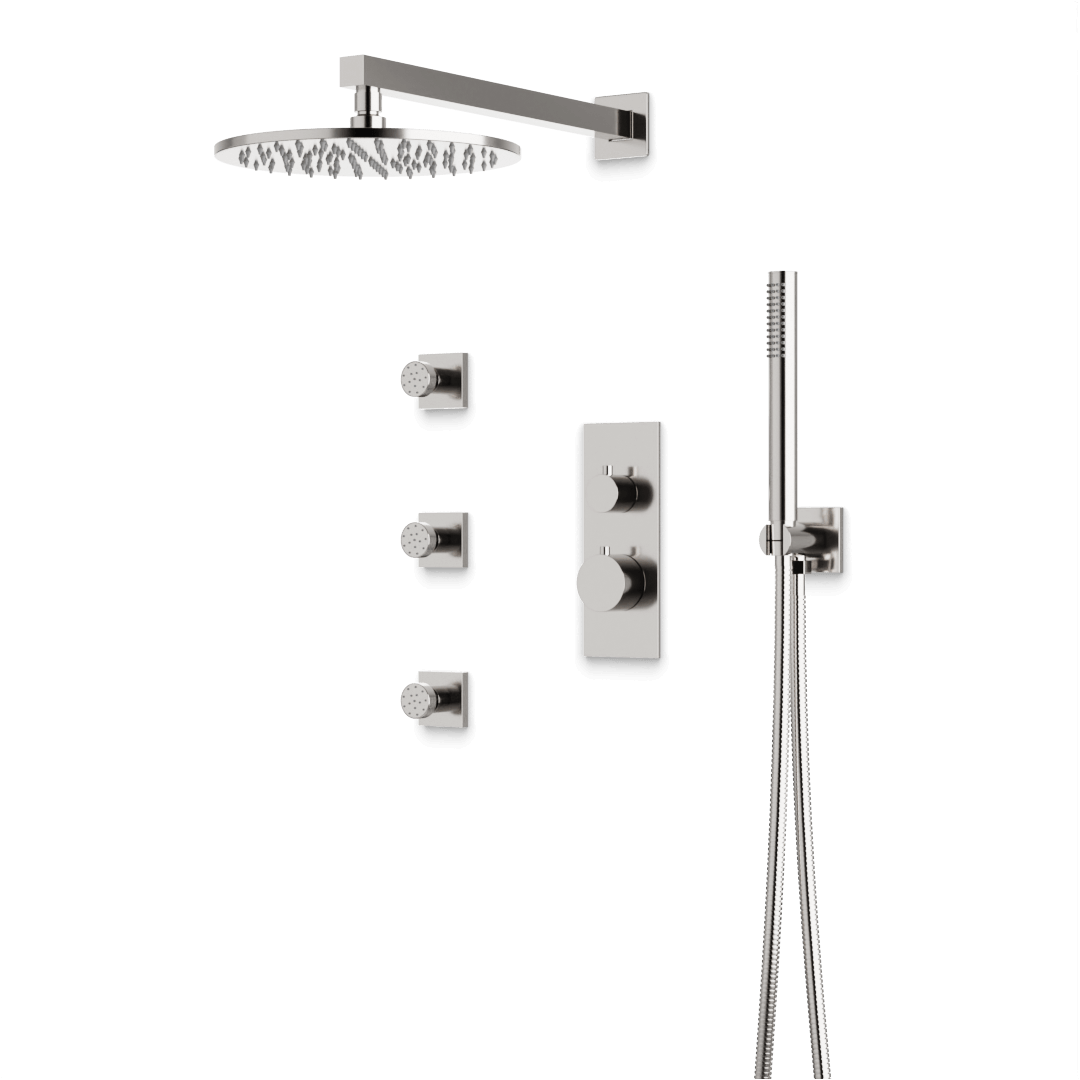 Artos PS129N Otella Thermostatic Shower Trim Kit with Hand Shower, Body Jets