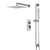 Artos PS135N Edge Thermostatic Shower Trim Kit with Hand Shower on Slide Bar