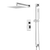 Artos PS135N Edge Thermostatic Shower Trim Kit with Hand Shower on Slide Bar