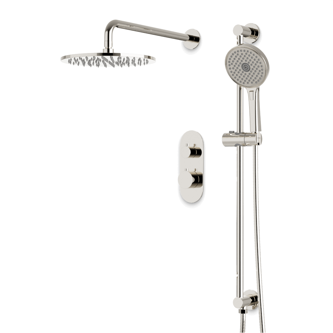 Artos PS136N Opera Thermostatic Shower Trim Kit with Hand Shower on Slide Bar
