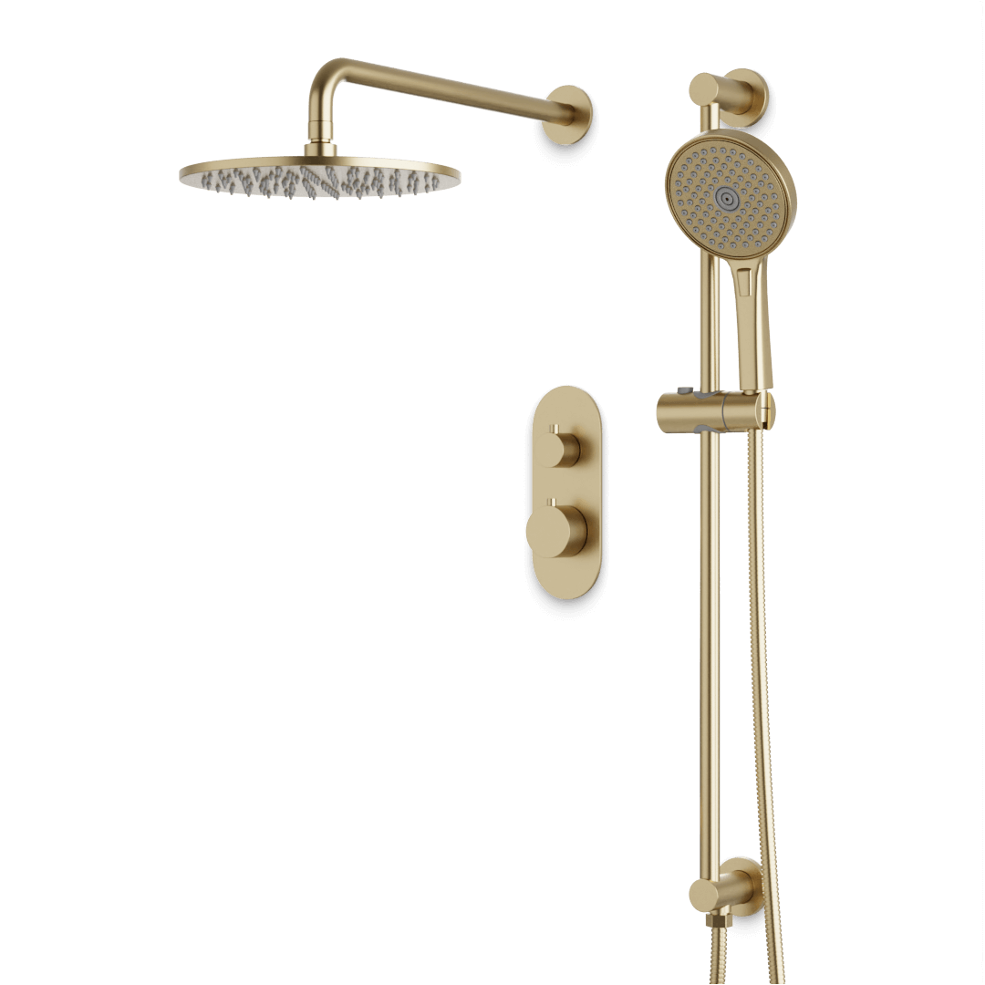 Artos PS136N Opera Thermostatic Shower Trim Kit with Hand Shower on Slide Bar