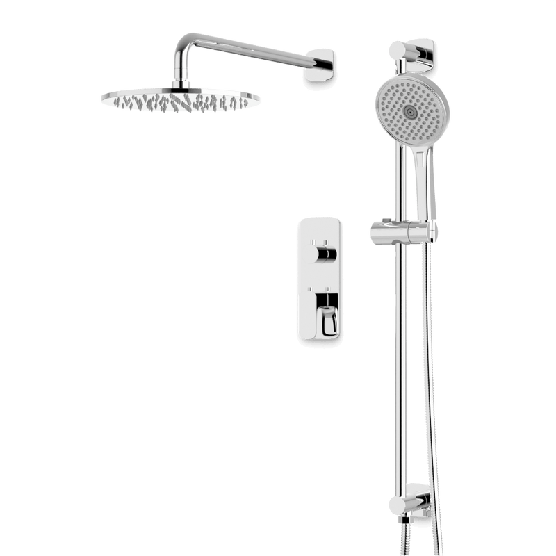 Artos PS136TR Harmony Thermostatic Shower Trim Kit with Hand Shower on Slide Bar