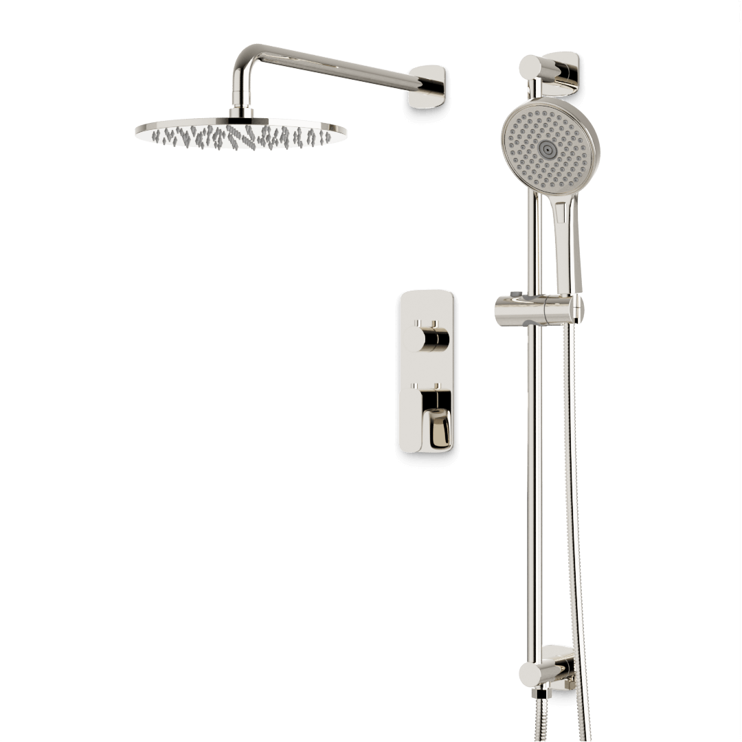 Artos PS136TR Harmony Thermostatic Shower Trim Kit with Hand Shower on Slide Bar