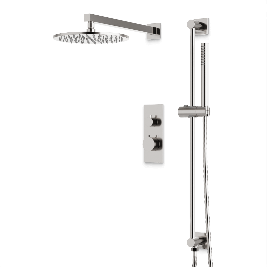 Artos PS137N Otella Thermostatic Shower Trim Kit with Hand Shower on Slide Bar